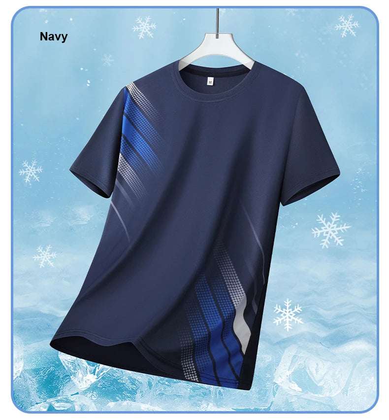 Quick-Drying Ice Silk T-Shirt Short-Sleeved Summer Sports Top Breathable Comfortable New Arrival for Active Wear