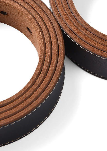 Men's Plus Size Genuine Leather Belt Cowhide Casual Business 105–170cm
