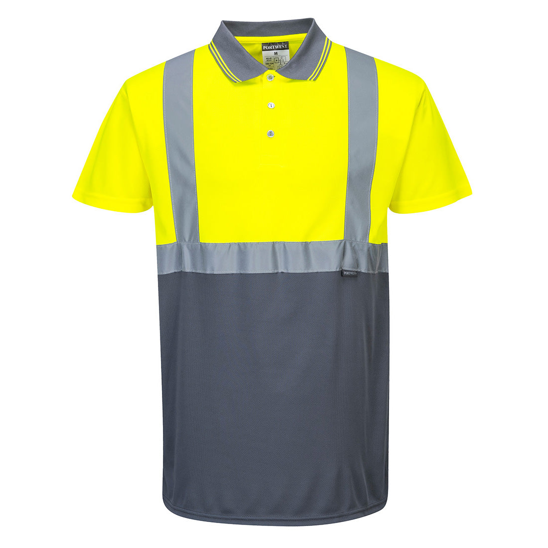 Portwest Hi-Vis Contrast Polo Shirt S/S