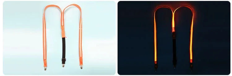 Light-Up LED Suspenders & Bow Tie Set – Adjustable Glowing Party Braces for Kids & Adults