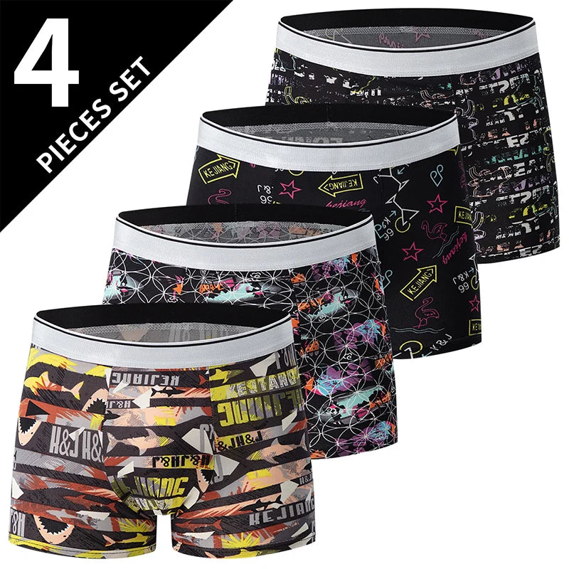 Men's Printed Board Shorts Multipack 4/5 Pcs Polyester XS-XXXL