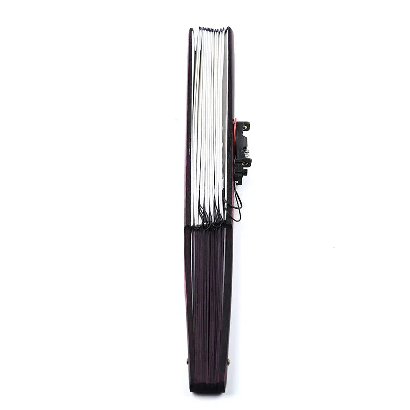 LED Light-Up Foldable Hand Fan – Glowing Neon Bamboo Fan for Dance, Concerts, & Performance Props