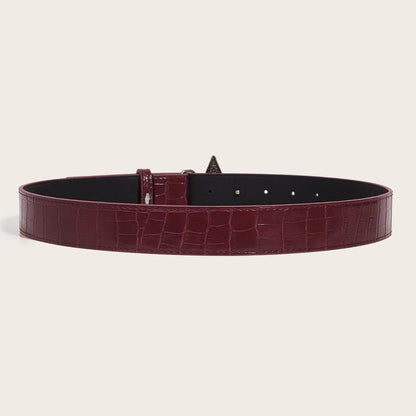 Women's Retro PU Belt Slim Waistband for Skirts Suits & Trousers 105CM