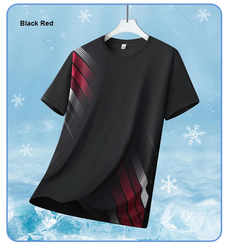 Quick-Drying Ice Silk T-Shirt Short-Sleeved Summer Sports Top Breathable Comfortable New Arrival for Active Wear