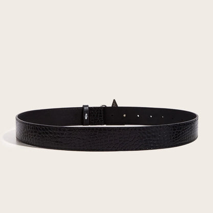 Women's Retro PU Belt Slim Waistband for Skirts Suits & Trousers 105CM