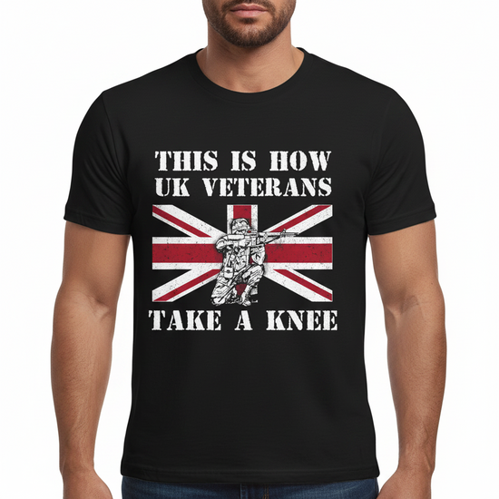This Is How UK Veterans Take A Knee Men's Graphic T-Shirt