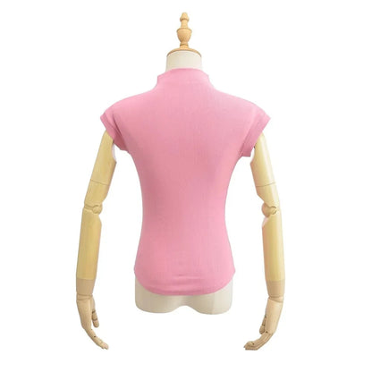 Womens Sleeveless Turtleneck Top Slim Fit Stretch Summer Basic Tee - QHA UK