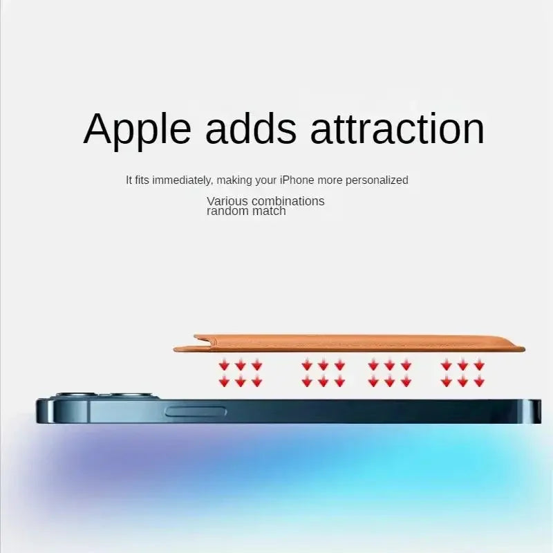 MagSafe Leather Wallet Case Card Holder iPhone Samsung Magnetic Cover