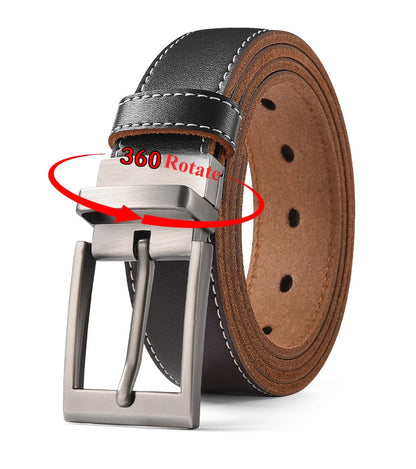 Men's Plus Size Genuine Leather Belt Cowhide Casual Business 105–170cm