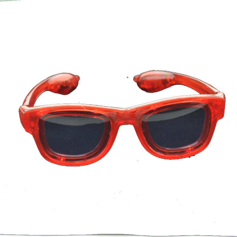 LED Flashing Glow Glasses – Light-Up Rave Eyewear for EDM, Parties & Festivals (Unisex for Kids & Adults)