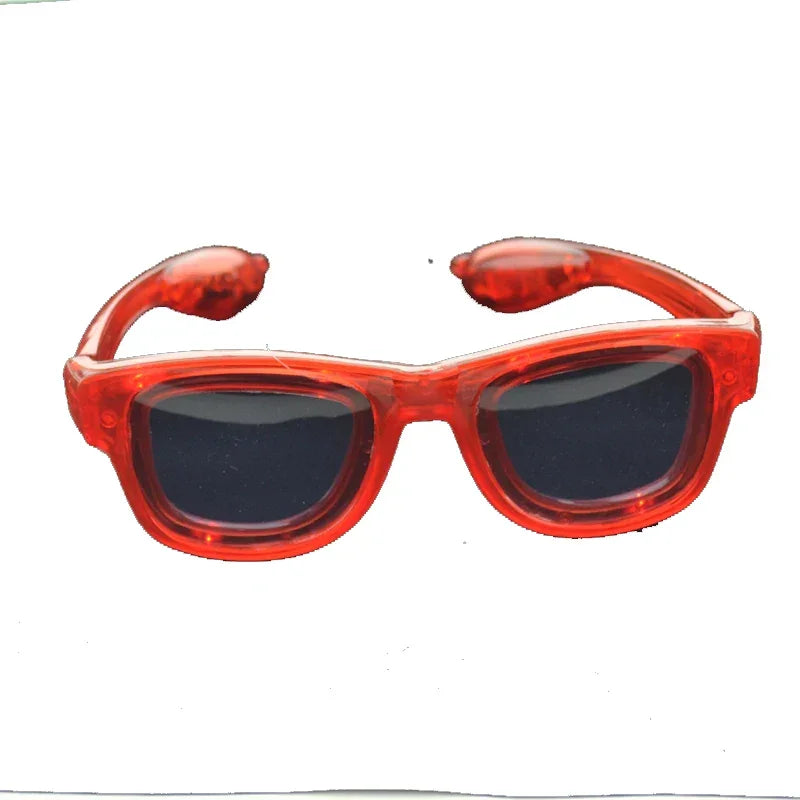 LED Flashing Glow Glasses – Light-Up Rave Eyewear for EDM, Parties & Festivals (Unisex for Kids & Adults)