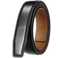 Unisex Thin Leather Belt Strap Without Buckle 3.1cm 110–130cm