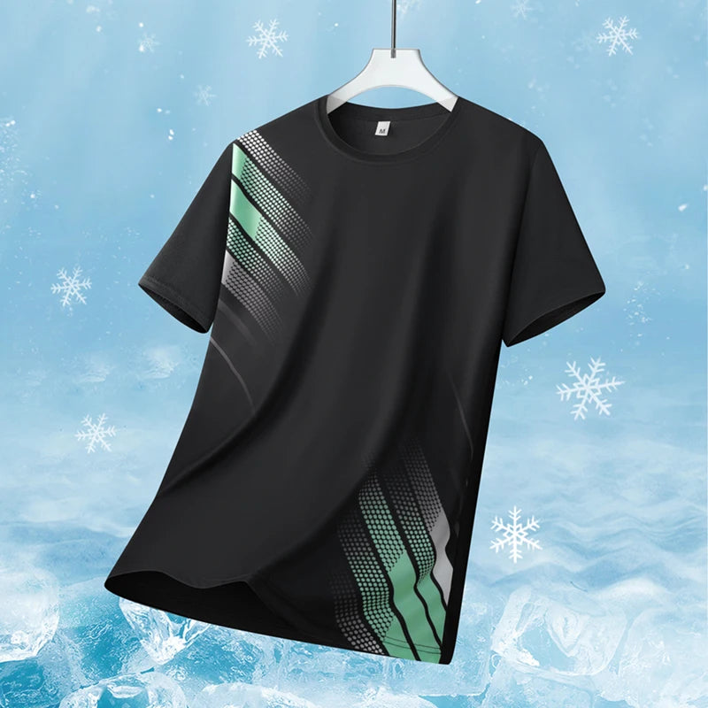 Quick-Drying Ice Silk T-Shirt Short-Sleeved Summer Sports Top Breathable Comfortable New Arrival for Active Wear
