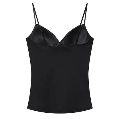 Womens Corset Crop Top Backless Camisole Bustier Bodycon Strap Top - QHA UK