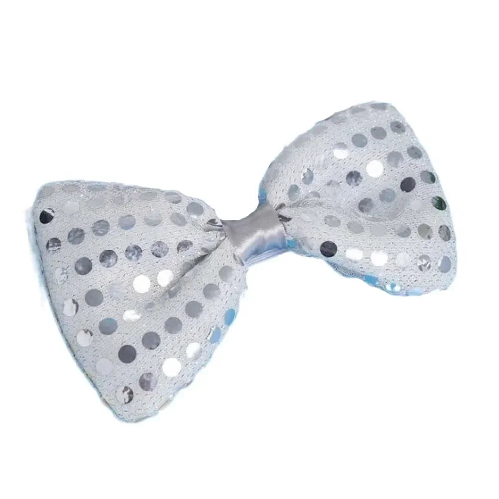 LED Sequin Fedora Hat & Glowing Necktie Set – Light-Up Festival & Party Accessories for Kids & Adults