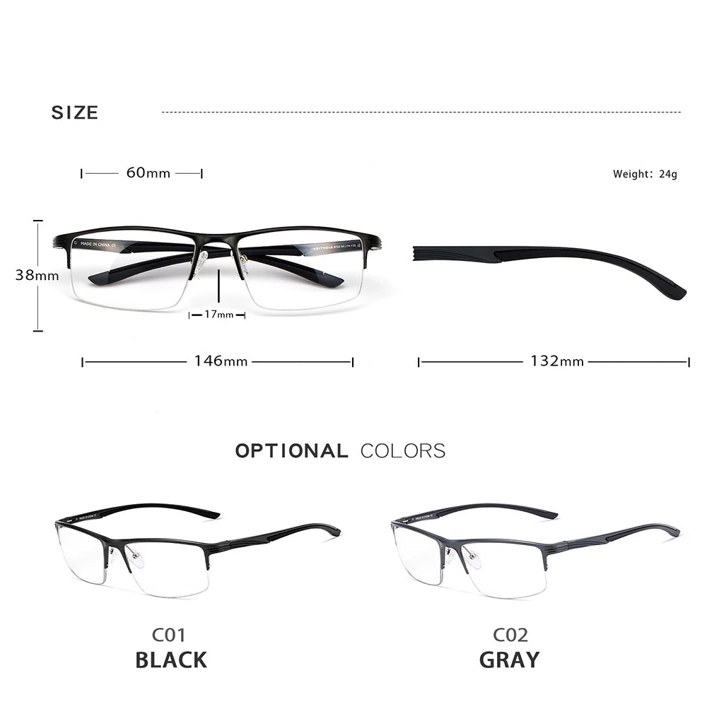Mens Anti Blue Light Computer Glasses | Unisex Vintage Frame