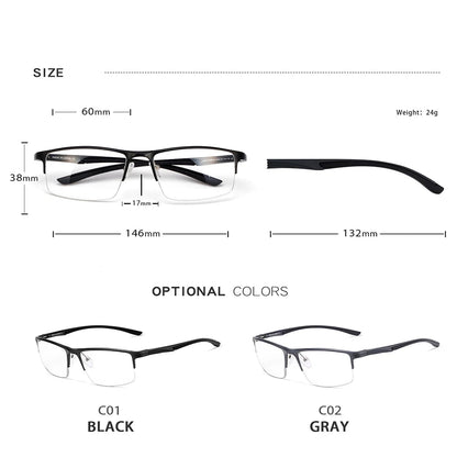 Mens Anti Blue Light Computer Glasses | Unisex Vintage Frame