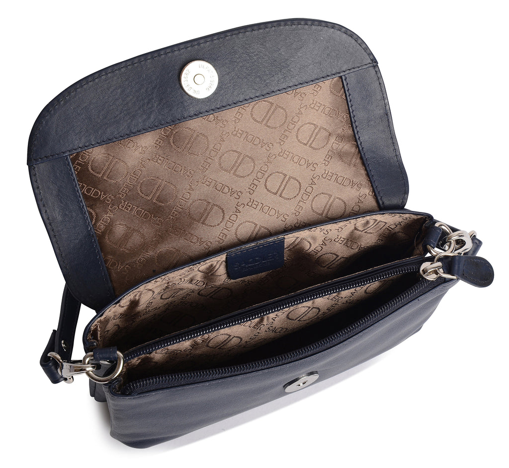 SADDLER Audrey Compact Leather Crossbody Bag & Clutch – Versatile & Stylish - Gift Boxed