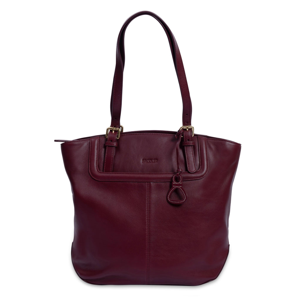 Sienna Zip Top Tote Shopper Bag for Women - Handmade by Saddler