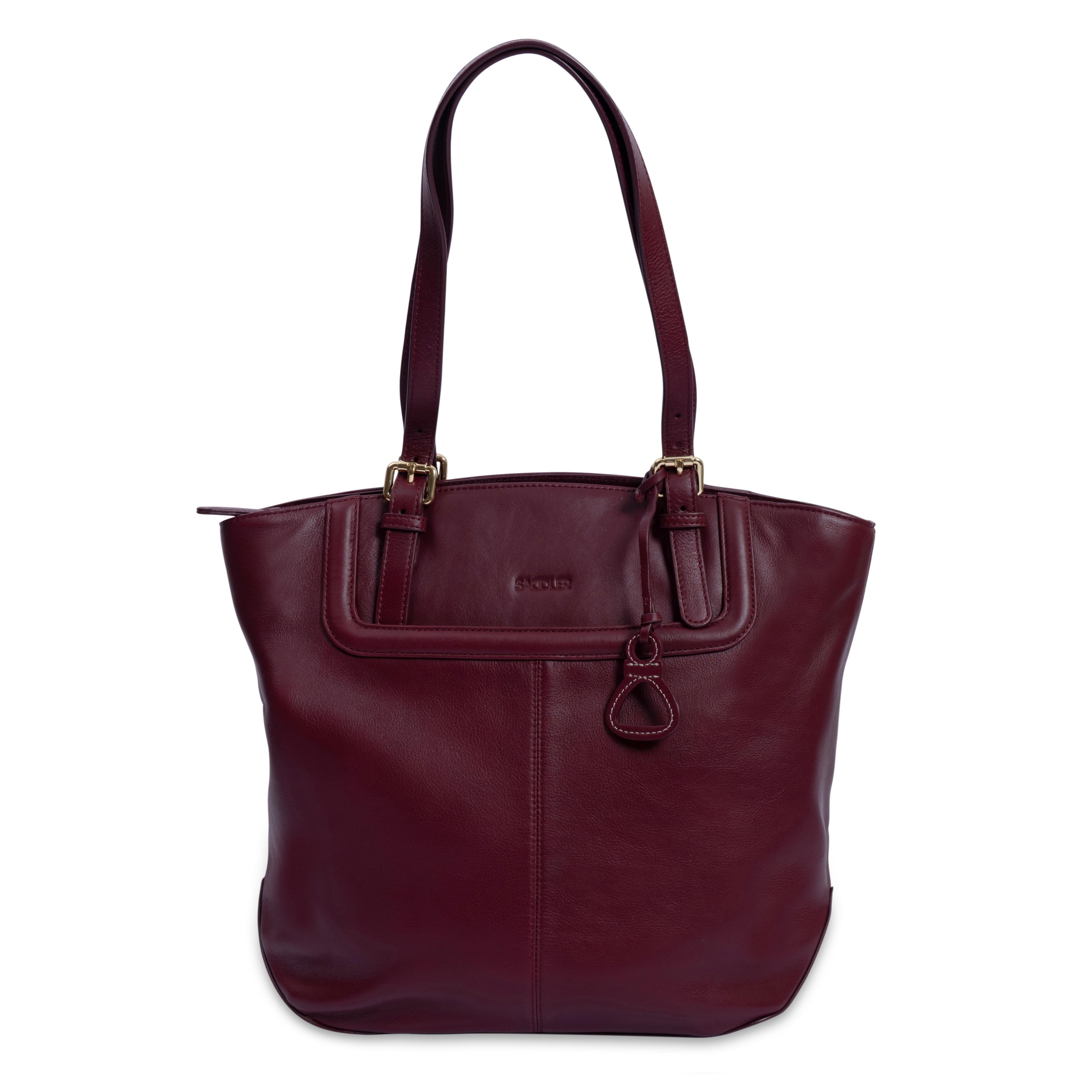 Sienna Zip Top Tote Shopper Bag for Women - Handmade by Saddler
