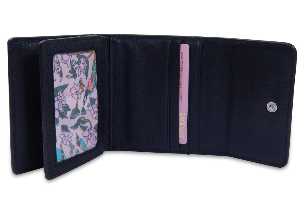 SADDLER "Edith" RFID Trifold Real Leather Card Case (Gift Boxed)