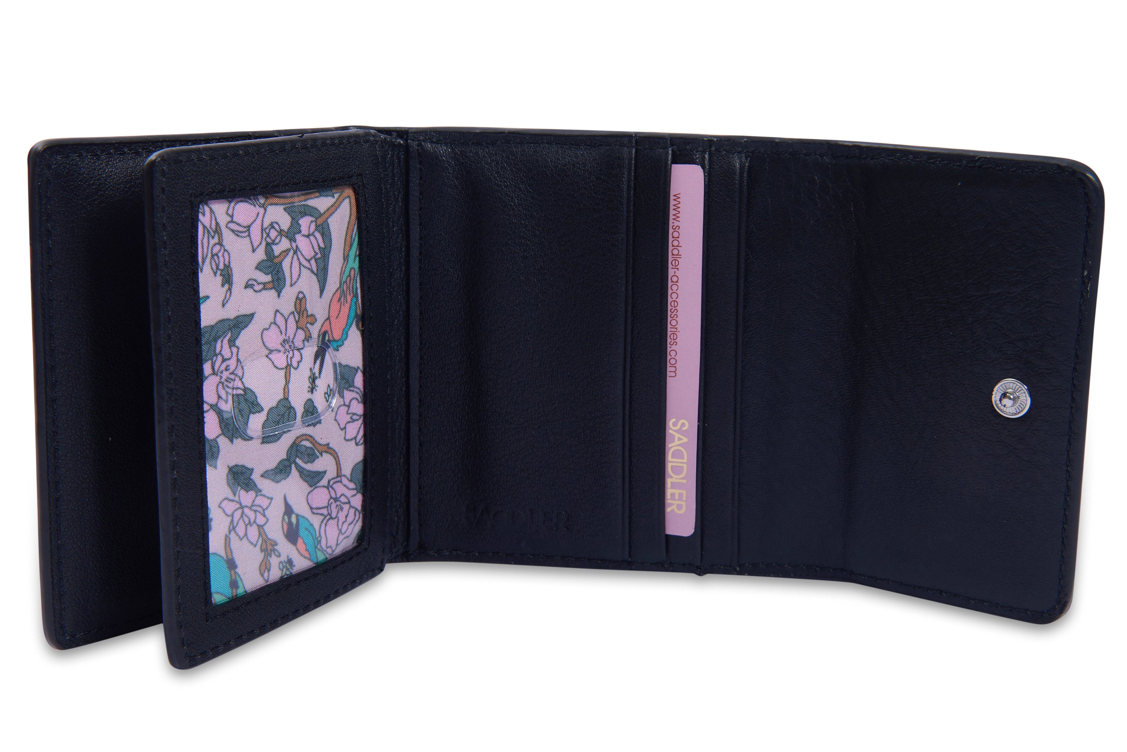 SADDLER "Edith" RFID Trifold Real Leather Card Case (Gift Boxed)