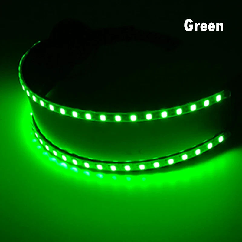 LED Light-Up Party Glasses – Acrylic Luminous Shades for Festivals, KTV, Bar & Stage Performances | Unisex for Adults & Kids