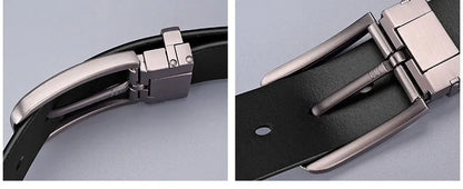 Men's Plus Size Faux Leather Belt Alloy Pin Buckle 3.3cm Black 120–140cm