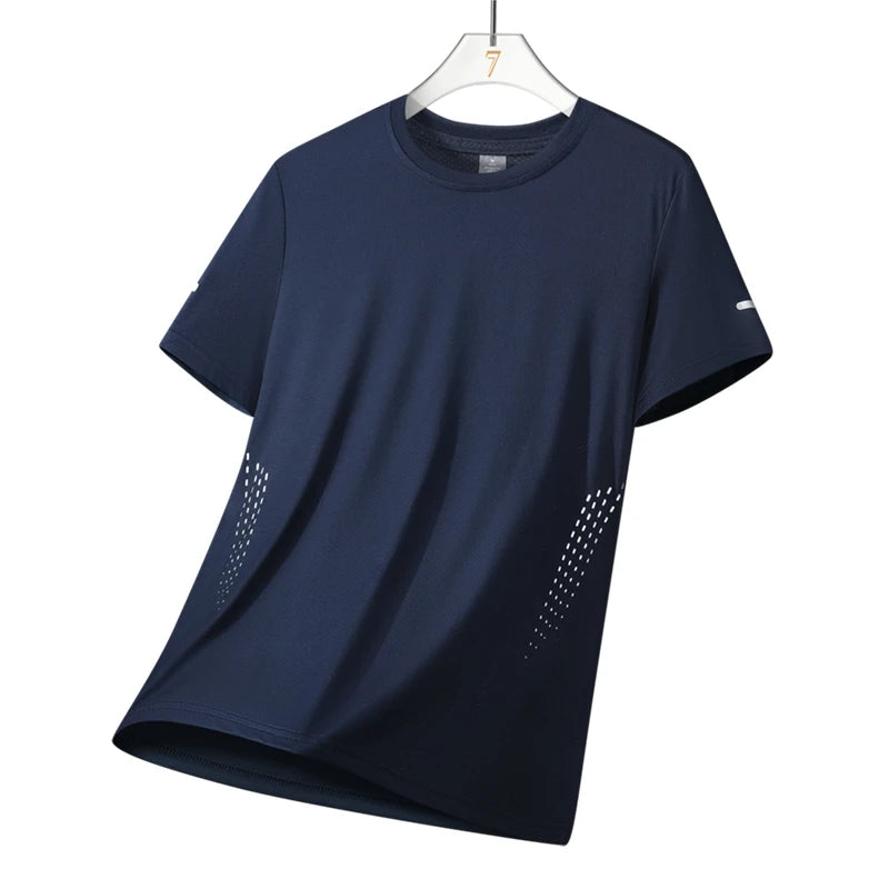 Men's T-Shirt Summer Stretch Polyester Chrlck Hiking Quick Drying T-Shirts