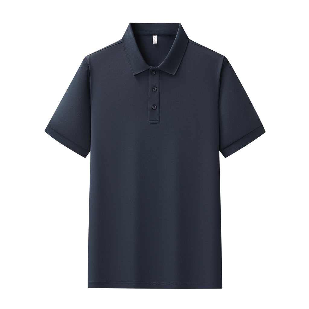 Mens Summer Polo Shirt Polyester Breathable Sweat Absorbent Short Sleeve Top UK