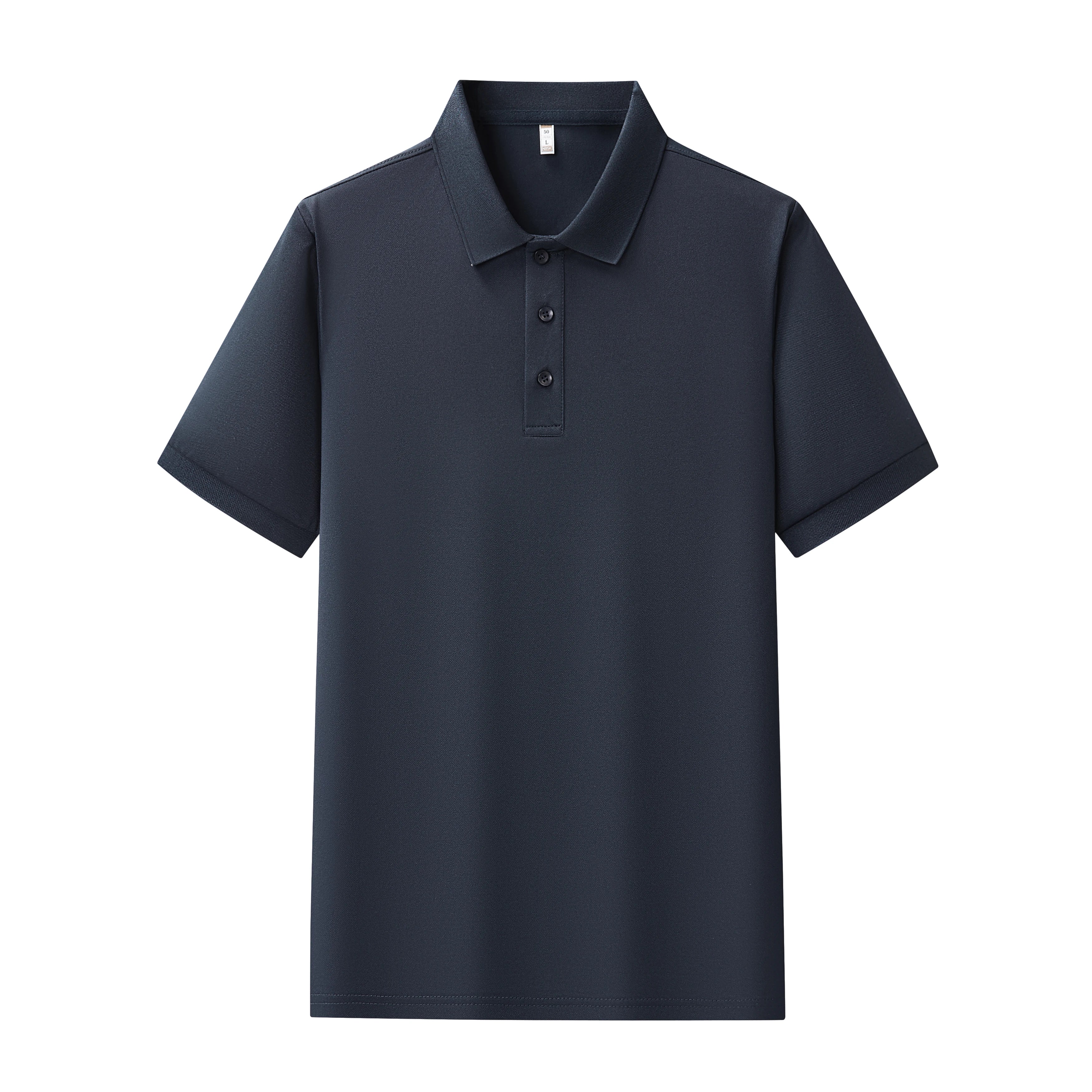 Mens Summer Polo Shirt Polyester Breathable Sweat Absorbent Short Sleeve Top UK