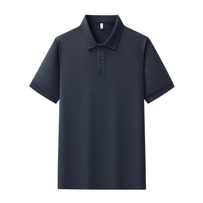 Mens Summer Polo Shirt Polyester Breathable Sweat Absorbent Short Sleeve Top UK