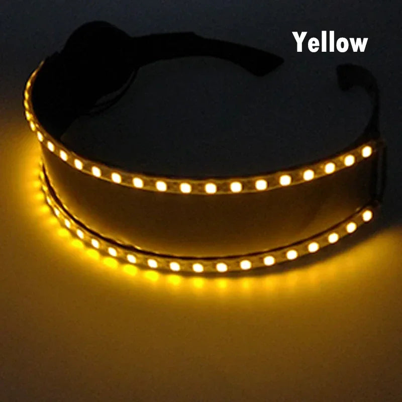 LED Light-Up Party Glasses – Acrylic Luminous Shades for Festivals, KTV, Bar & Stage Performances | Unisex for Adults & Kids