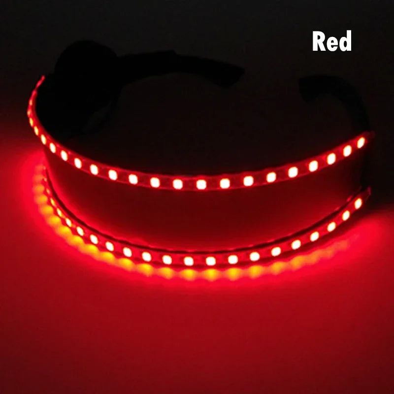 LED Light-Up Party Glasses – Acrylic Luminous Shades for Festivals, KTV, Bar & Stage Performances | Unisex for Adults & Kids