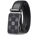 Mens Genuine Leather Automatic Belt 35mm Black Brown Adjustable