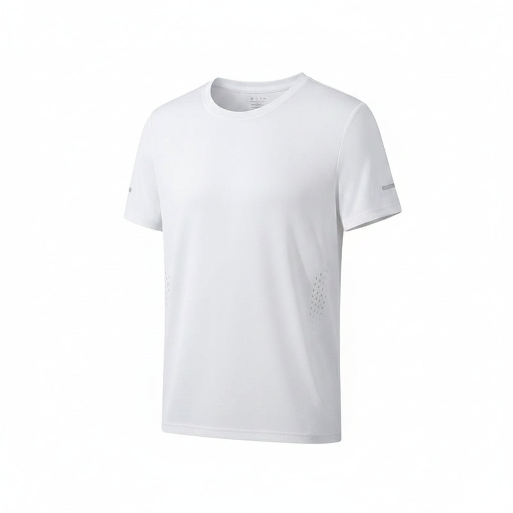 Mens Quick Dry Hiking T-Shirt Breathable Summer Sports Tee Polyester Gym