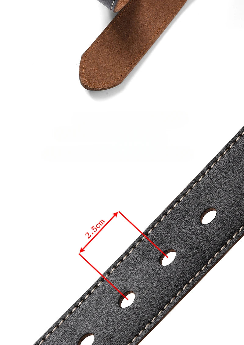 Men's Plus Size Genuine Leather Belt Cowhide Casual Business 105–170cm