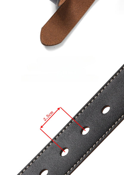 Men's Plus Size Genuine Leather Belt Cowhide Casual Business 105–170cm