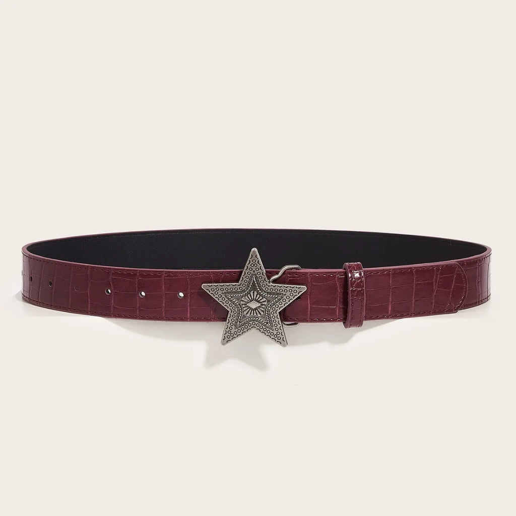 Women's Retro PU Belt Slim Waistband for Skirts Suits & Trousers 105CM