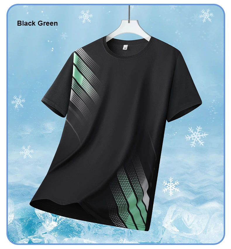 Quick-Drying Ice Silk T-Shirt Short-Sleeved Summer Sports Top Breathable Comfortable New Arrival for Active Wear