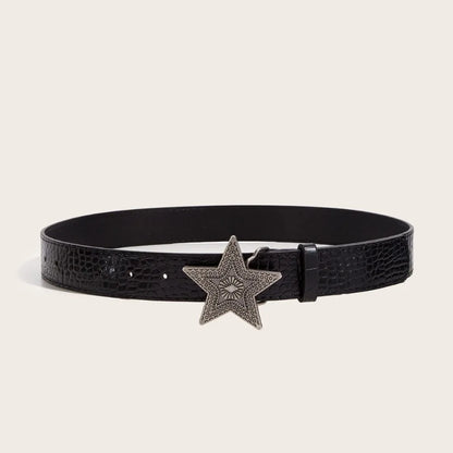 Women's Retro PU Belt Slim Waistband for Skirts Suits & Trousers 105CM