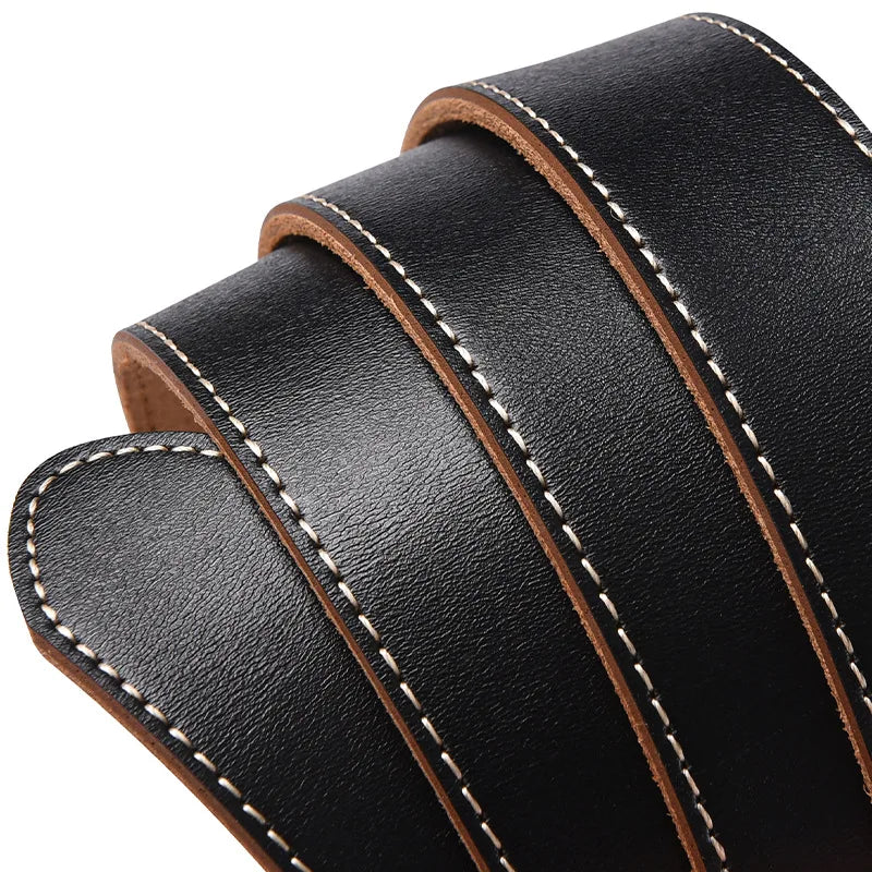 Men's Plus Size Genuine Leather Belt Cowhide Casual Business 105–170cm