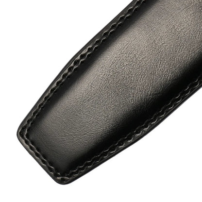 Mens Cowhide Genuine Split Leather Belt Strap No Buckle for Automatic Buckle