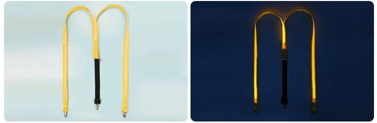 Light-Up LED Suspenders & Bow Tie Set – Adjustable Glowing Party Braces for Kids & Adults