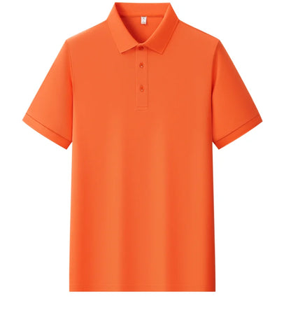 Mens Summer Polo Shirt Polyester Breathable Sweat Absorbent Short Sleeve Top UK