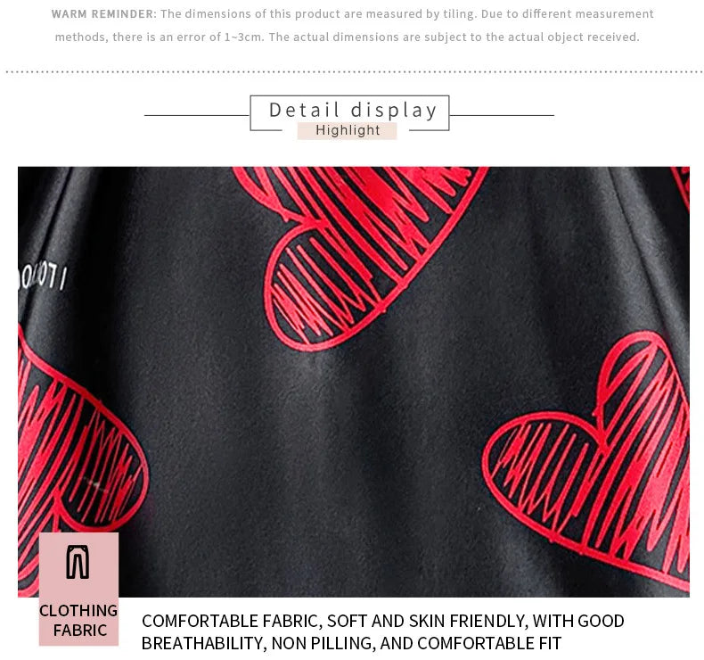 Womens Satin Lip Print Nightdress V Neck Backless Mini Sleepwear - QHA UK