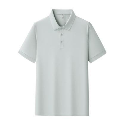 Mens Summer Polo Shirt Polyester Breathable Sweat Absorbent Short Sleeve Top UK