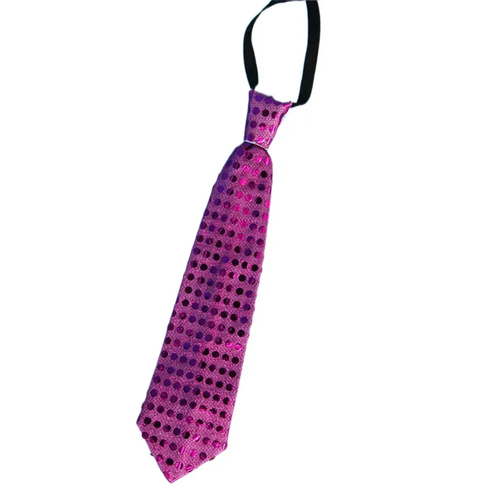 LED Sequin Fedora Hat & Glowing Necktie Set – Light-Up Festival & Party Accessories for Kids & Adults