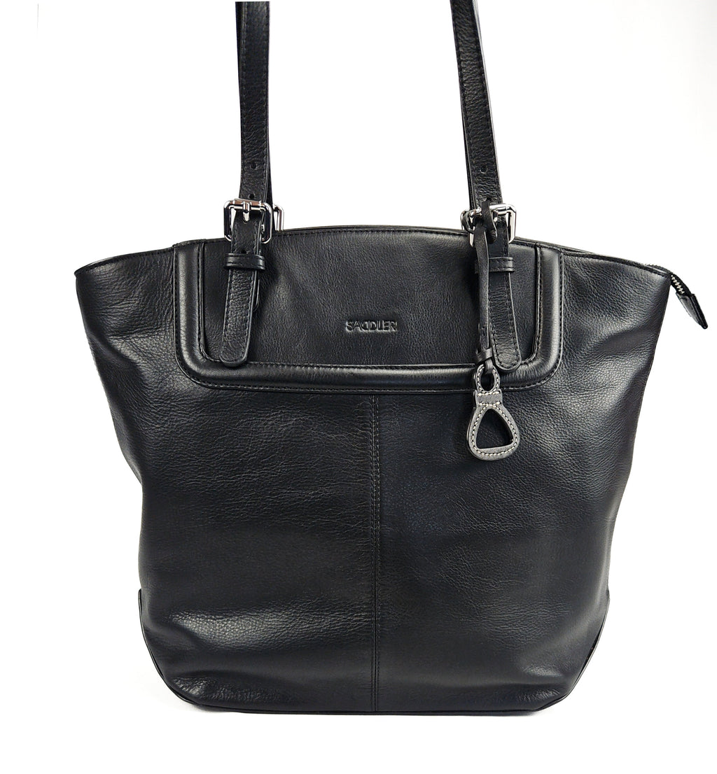 Sienna Zip Top Tote Shopper Bag for Women - Handmade by Saddler