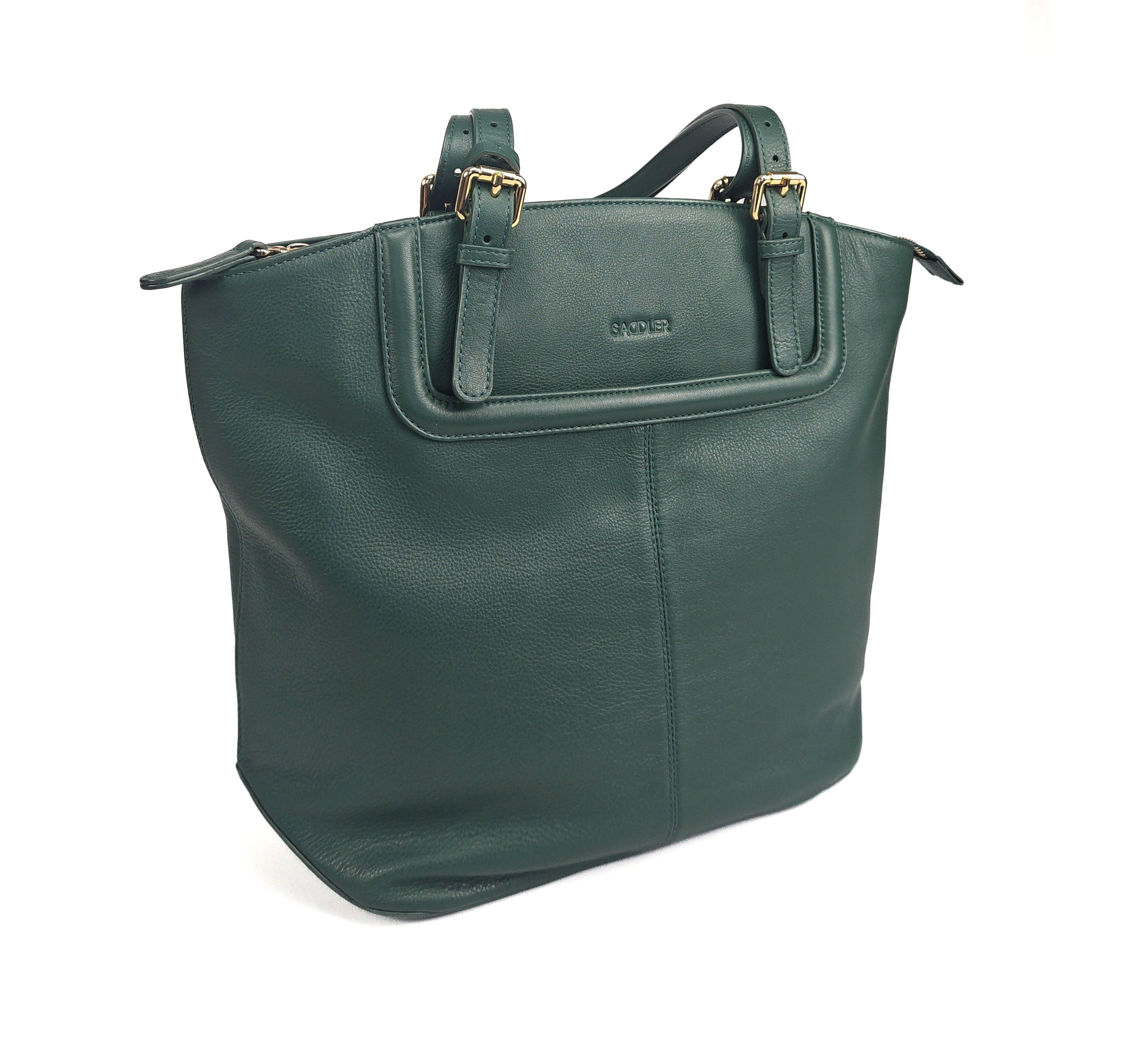 Sienna Zip Top Tote Shopper Bag for Women - Handmade by Saddler